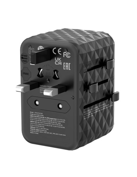 Gan Iii Uni.tr.charg Uta-05 65W/2Xusb-C Qc 4+ /2 Xusb-A