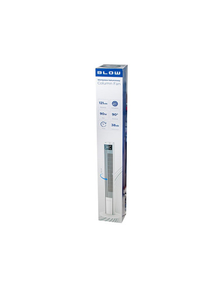 Blow Wentylator Kolumnowy Xxl 125Cm 90W Biały