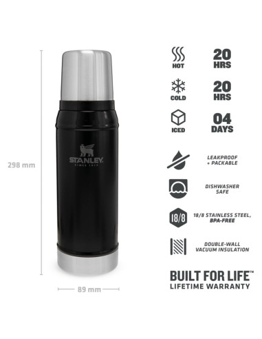Stanley Termos Legendary Classic - Matte Black 0,75L