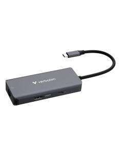 Verbatim 32157 Huby I Koncentratory Usb 3.2 Gen 1 (3.1 Gen 1) Type-C 5000 Mbit/S Szary