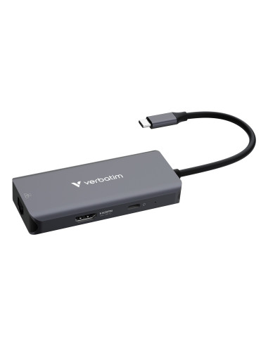 Verbatim 32157 Huby I Koncentratory Usb 3.2 Gen 1 (3.1 Gen 1) Type-C 5000 Mbit/S Szary