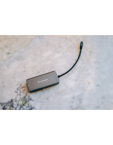 Verbatim 32157 Huby I Koncentratory Usb 3.2 Gen 1 (3.1 Gen 1) Type-C 5000 Mbit/S Szary