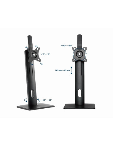 Gembird Ms-D1-01 Uchwyt / Stojak Do Monitorów 81,3 Cm (32") Biurko Czarny