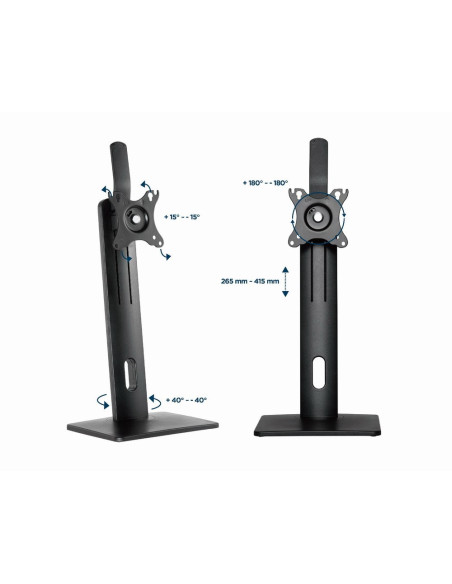 Gembird Ms-D1-01 Uchwyt / Stojak Do Monitorów 81,3 Cm (32") Biurko Czarny