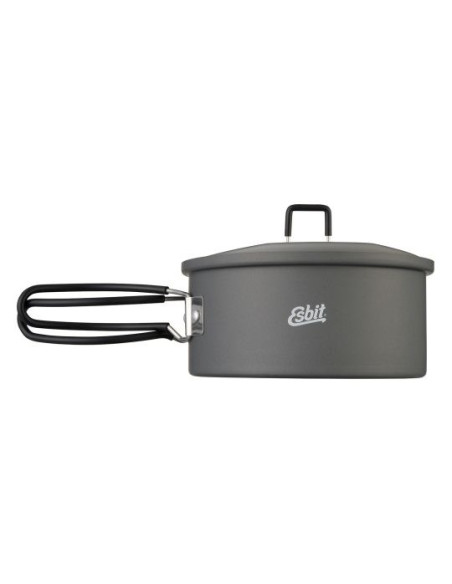 Esbit Pt1100Ha Kampingowy Przybór Kuchenny Słoiczek 1,1 L Aluminium, Czarny