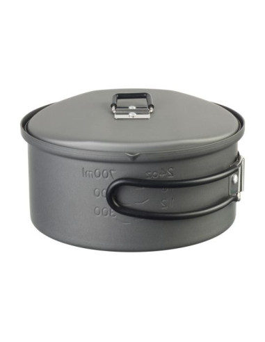 Esbit Pt1100Ha Kampingowy Przybór Kuchenny Słoiczek 1,1 L Aluminium, Czarny