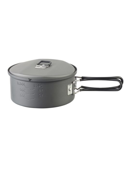 Esbit Pt1100Ha Kampingowy Przybór Kuchenny Słoiczek 1,1 L Aluminium, Czarny