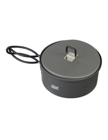 Esbit Pt1100Ha Kampingowy Przybór Kuchenny Słoiczek 1,1 L Aluminium, Czarny