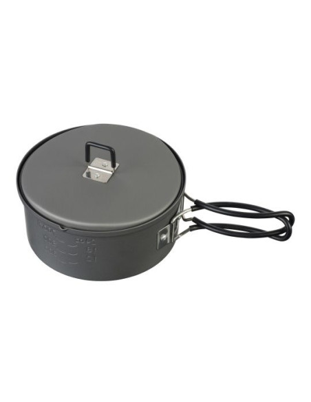 Esbit Pt1100Ha Kampingowy Przybór Kuchenny Słoiczek 1,1 L Aluminium, Czarny