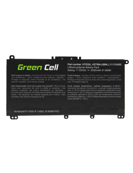 Green Cell Bateria Hp163 Ht03Xl 3400Mah 11.55V