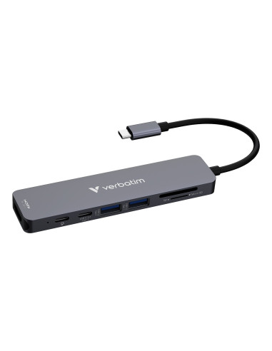 Wieloportowy Koncentrator Verbatim Usb-C Essentials Z 7 Portami 32158