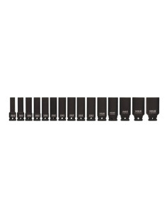 Nasadki Udarowe Yt. 15 Części 1/2" Długość 1055 10-32Mm