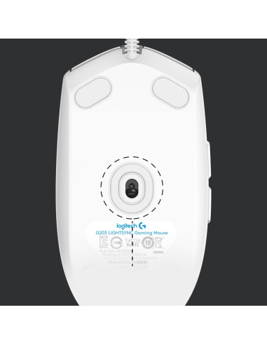 Mysz Gamingowa Logitech G203 Lightsync White (Repack) 2Y