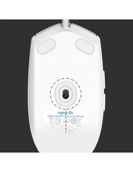 Mysz Gamingowa Logitech G203 Lightsync White (Repack) 2Y