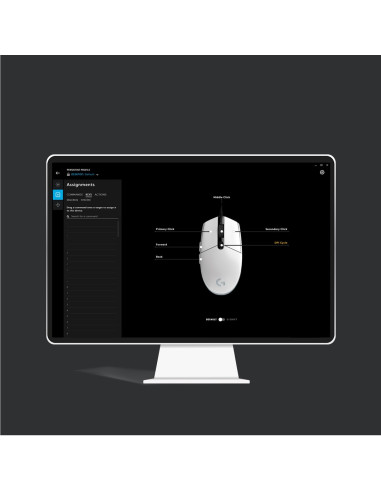 Mysz Gamingowa Logitech G203 Lightsync White (Repack) 2Y