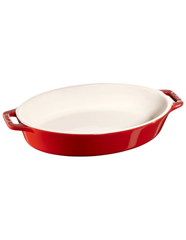 Owalny Półmisek Ceramiczny Staub 40511-156-0 - Czerwony 1.1 Ltr
