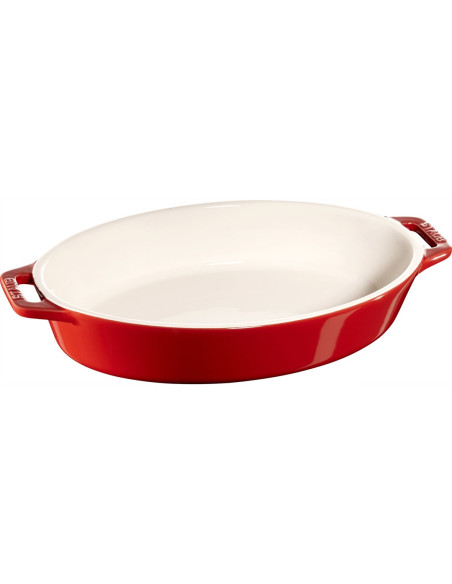 Owalny Półmisek Ceramiczny Staub 40511-156-0 - Czerwony 1.1 Ltr