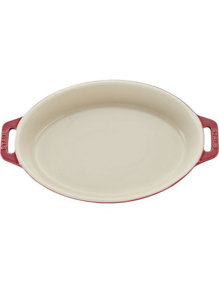 Owalny Półmisek Ceramiczny Staub 40511-156-0 - Czerwony 1.1 Ltr
