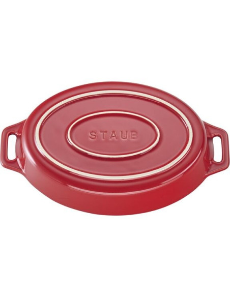 Owalny Półmisek Ceramiczny Staub 40511-156-0 - Czerwony 1.1 Ltr
