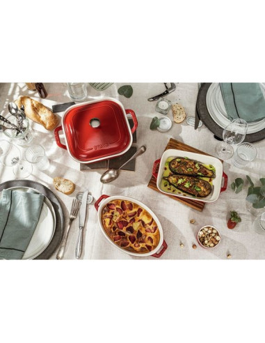 Owalny Półmisek Ceramiczny Staub 40511-156-0 - Czerwony 1.1 Ltr