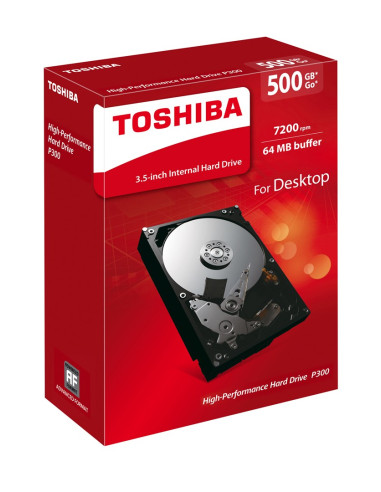 Toshiba P300 500Gb Dysk Twardy 7200 Rpm 64 Mb 3.5" Serial Ata Iii