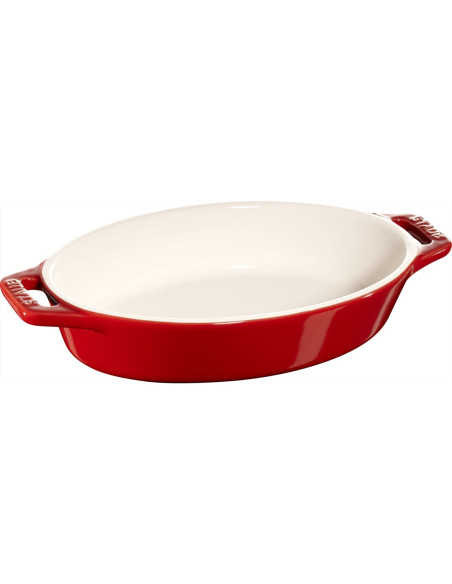 Owalny Półmisek Ceramiczny Staub - 400 Ml, Czerwony