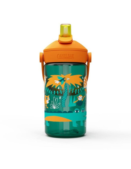 Camelbak Thrive Flip Straw Kids Codzienne Użytkowanie 400 Ml Tritan Zielony, Wielobarwny, Pomarańczowy, Przezroczysty