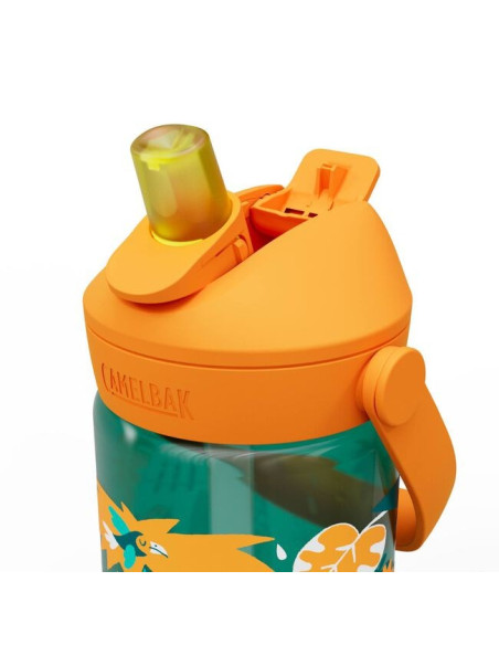 Camelbak Thrive Flip Straw Kids Codzienne Użytkowanie 400 Ml Tritan Zielony, Wielobarwny, Pomarańczowy, Przezroczysty