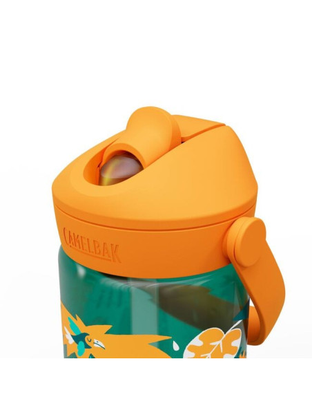 Camelbak Thrive Flip Straw Kids Codzienne Użytkowanie 400 Ml Tritan Zielony, Wielobarwny, Pomarańczowy, Przezroczysty