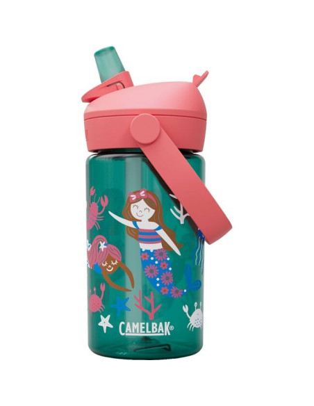 Camelbak Thrive Flip Straw Kids Codzienne Użytkowanie 400 Ml Tritan Zielony, Różowy