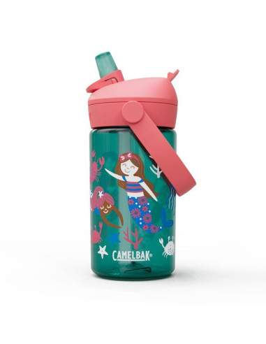 Camelbak Thrive Flip Straw Kids Codzienne Użytkowanie 400 Ml Tritan Zielony, Różowy