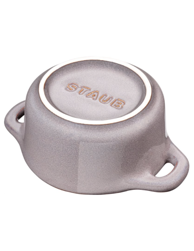 Mini Cocotte Okrągły Staub 40511-998-0 - Antyczny Szary 200 Ml