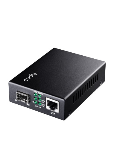 Cudy Mc220 Konwerter Sieciowy 1000 Mbit/S 1310 Nm Pojedynczy Czarny