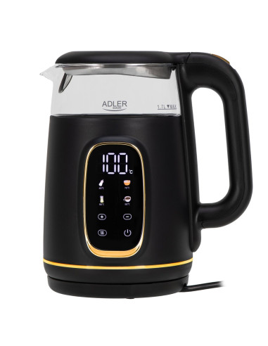 Czajnik Elektryczny Adler Ad 1305 Czarno-Złoty