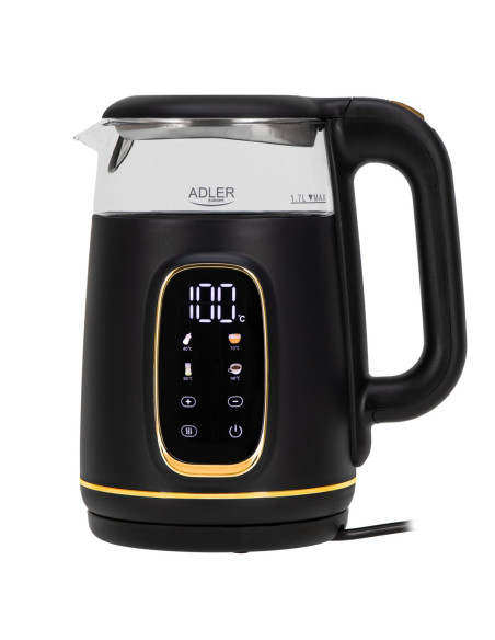 Czajnik Elektryczny Adler Ad 1305 Czarno-Złoty
