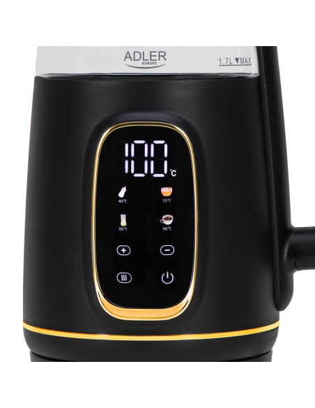 Czajnik Elektryczny Adler Ad 1305 Czarno-Złoty