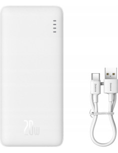 Baseus Powerbank Airpow 10000Mah 20W (Biały)