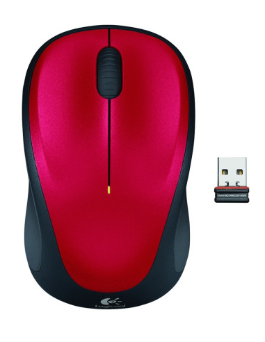 Mysz Logitech M235 910-002496 (Optyczna  1000 Dpi  Kolor Czerwony)