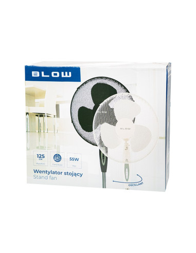 Blow Wentylator Stojący 16"/40Cm 55W Czarny