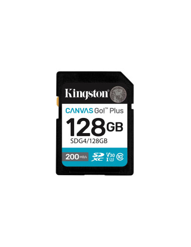 Karta Pamięci Kingston Canvas Go Plus Sdg4/128Gb (128Gb  Class U3, V30  Karta Pamięci)