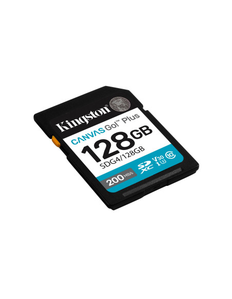 Karta Pamięci Kingston Canvas Go Plus Sdg4/128Gb (128Gb  Class U3, V30  Karta Pamięci)