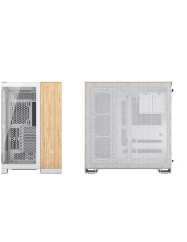 Corsair 6500X Tempered Glass Mid-Tower White/Wood