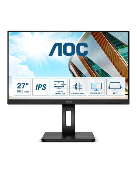 Aoc 27P2Q Led Display 68,6 Cm (27") 1920 X 1080 Px Full Hd Czarny