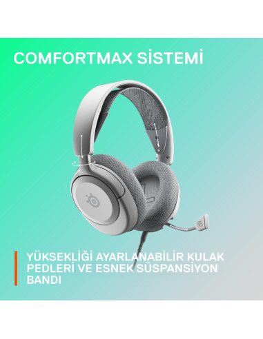 Słuchawki Steelseries Arctis Nova 1P, Szare