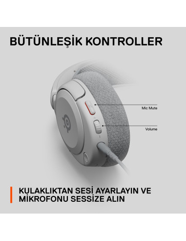Słuchawki Steelseries Arctis Nova 1P, Szare