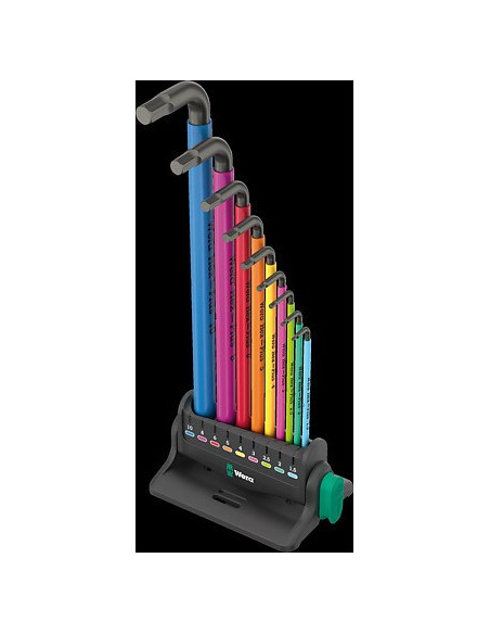 Zestaw Kluczy Trzpieniowych 950/9 Hex-Plus Multicolour 3 9Czr