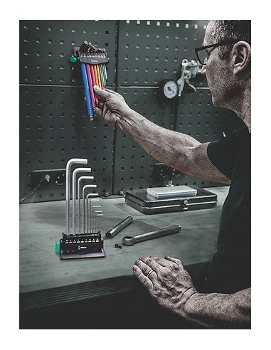 Zestaw Kluczy Trzpieniowych 950/9 Hex-Plus Multicolour 3 9Czr
