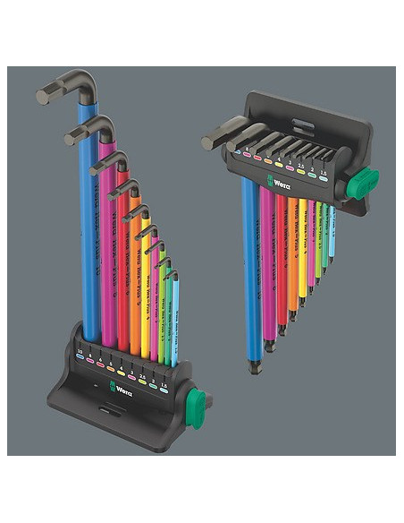 Zestaw Kluczy Trzpieniowych 950/9 Hex-Plus Multicolour 3 9Czr