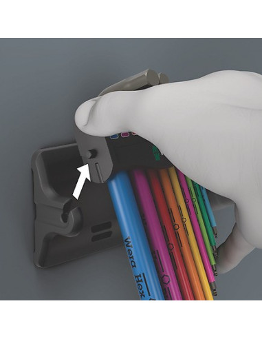 Zestaw Kluczy Trzpieniowych 950/9 Hex-Plus Multicolour 3 9Czr