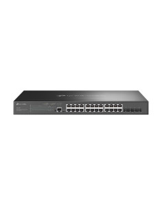 Tp-Link Omada Sg3428Mp Łącza Sieciowe Zarządzany L2+ Gigabit Ethernet (10/100/1000) Obsługa Poe 1U Czarny